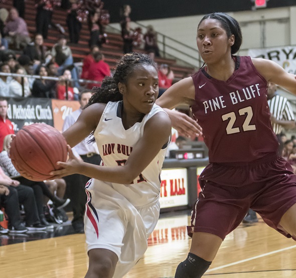 Pine Bluff Fillies defeat Lady  Bulldogs, 42-34