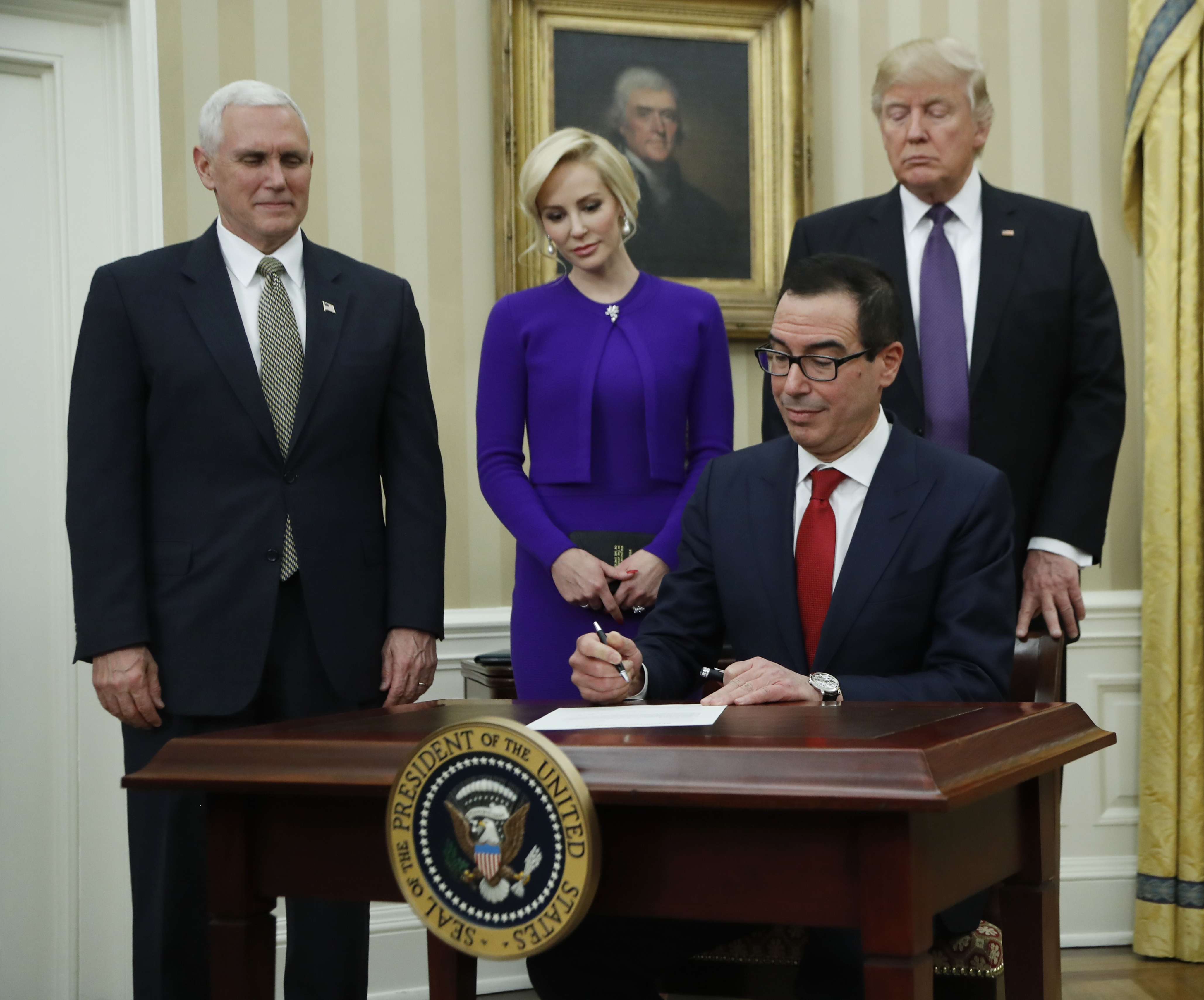 Senate confirms former banker Mnuchin as Treasury secretary