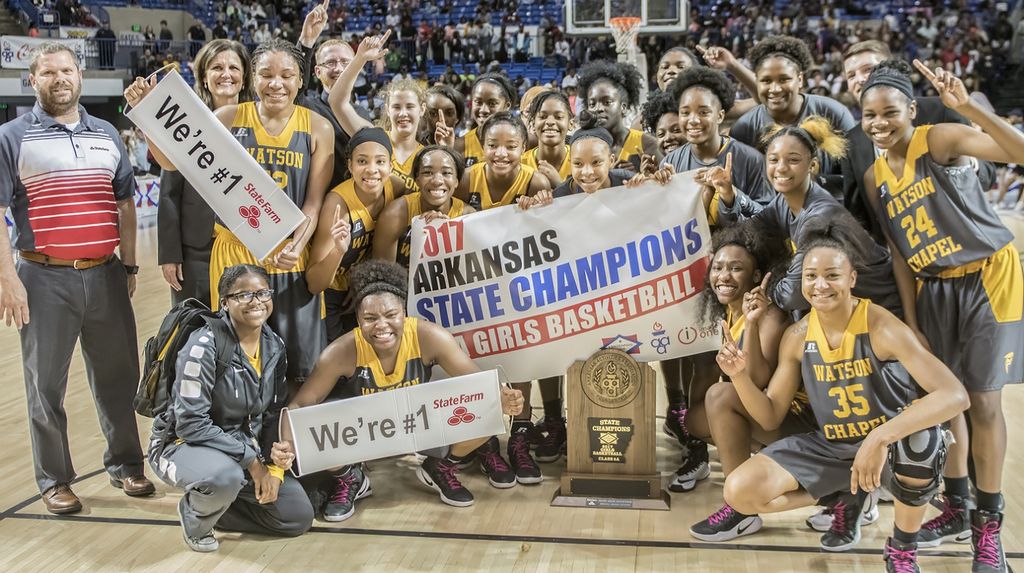 STATE CHAMPS: Watson Chapel girls take home title