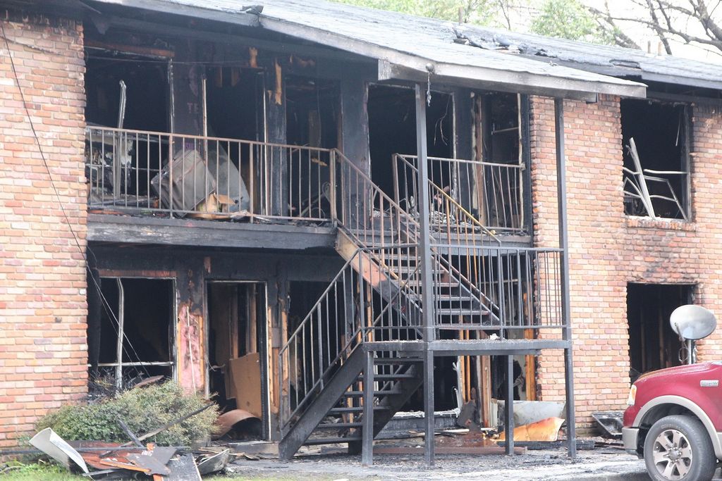 Fire at Hampton Place Apartments displaces dozens of residents