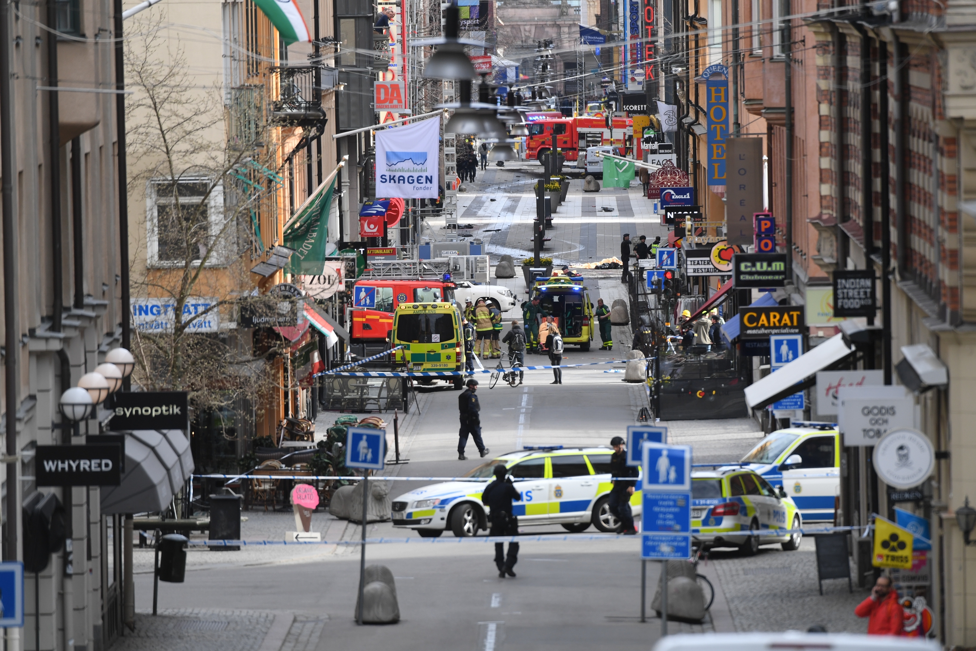 Truck crashes into Stockholm store in ‘terror attack,’ 4 dead