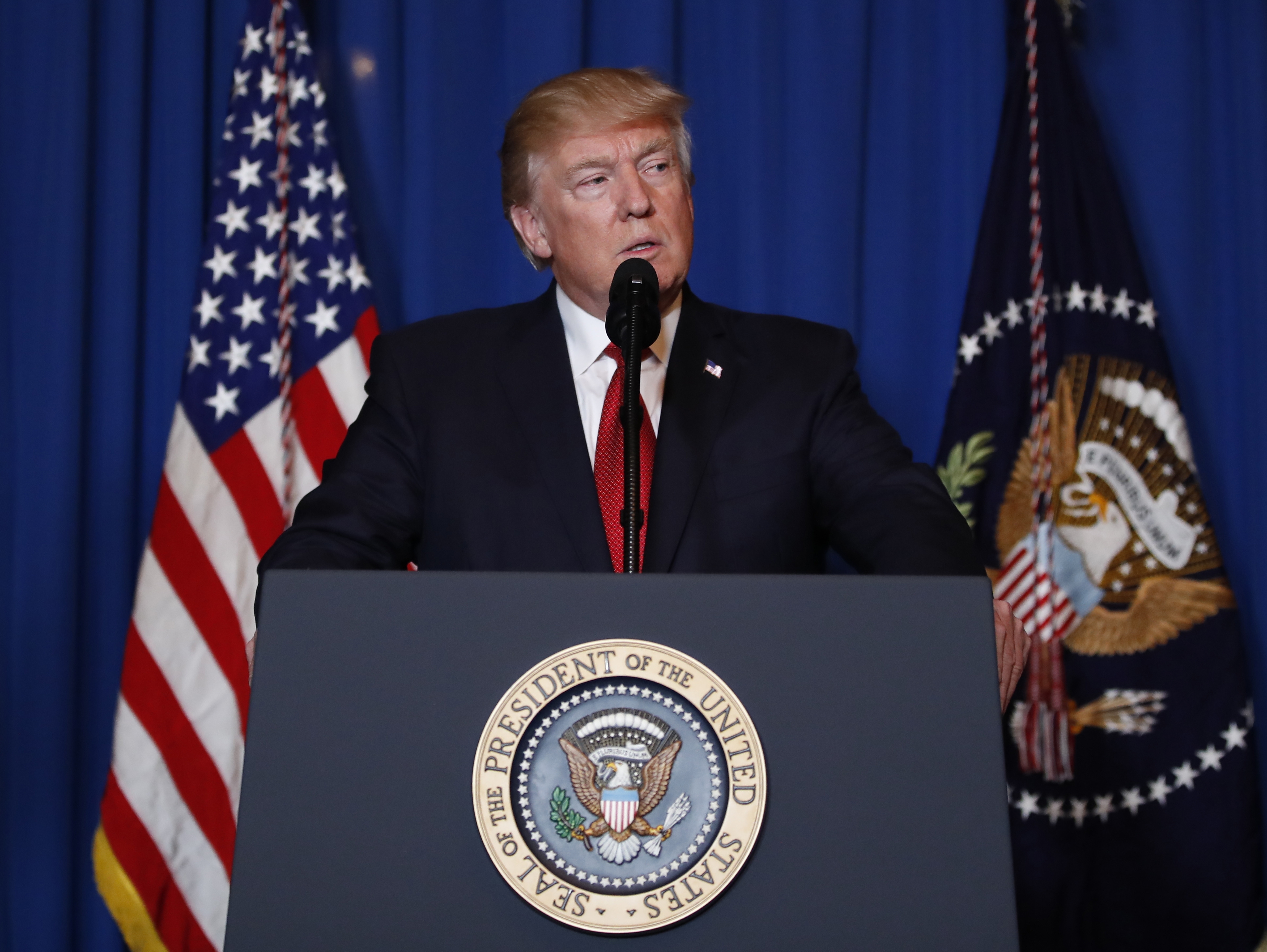 US missiles blast Syria; Trump demands ‘end the slaughter’