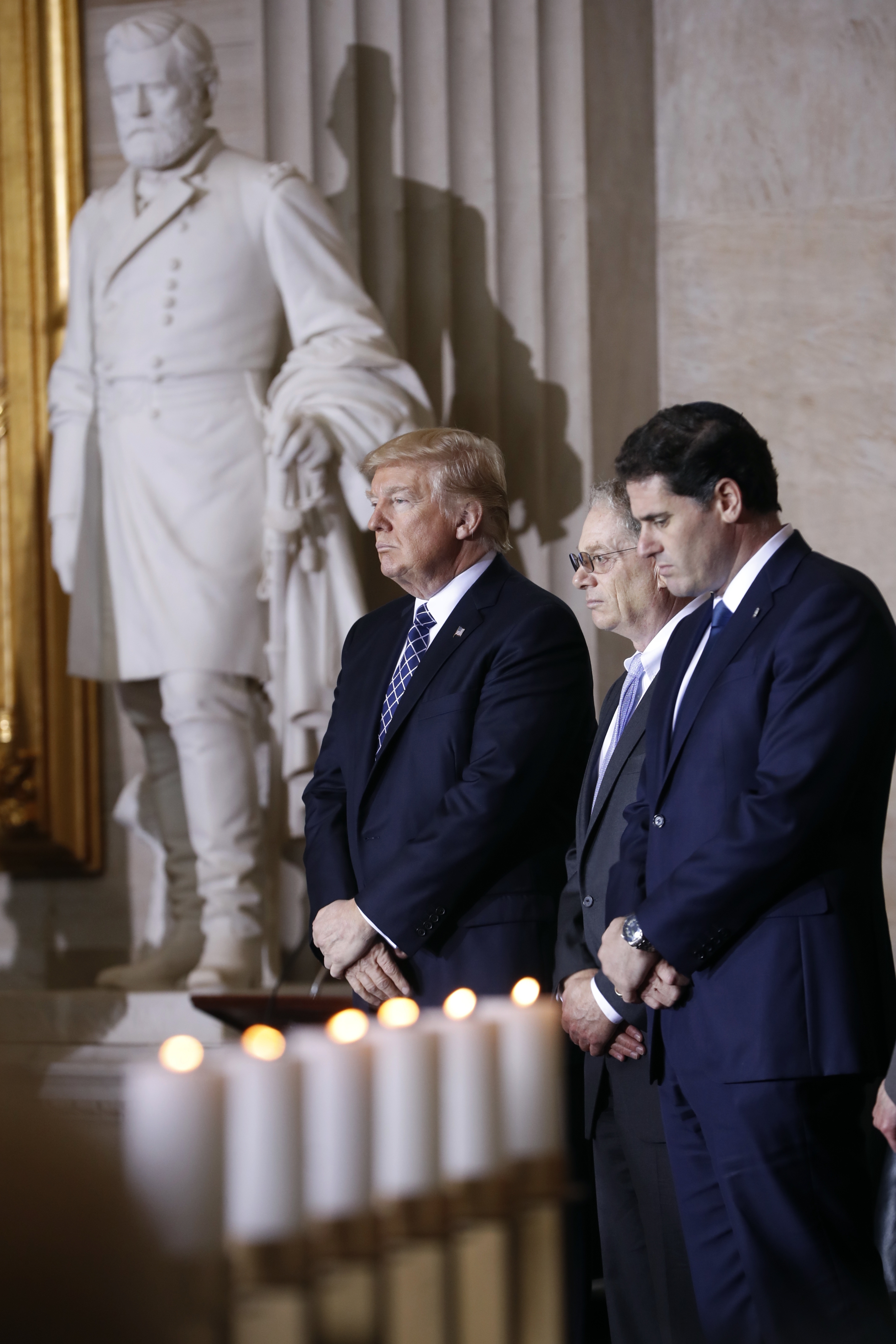 Trump condemns Holocaust deniers, anti-Semitism