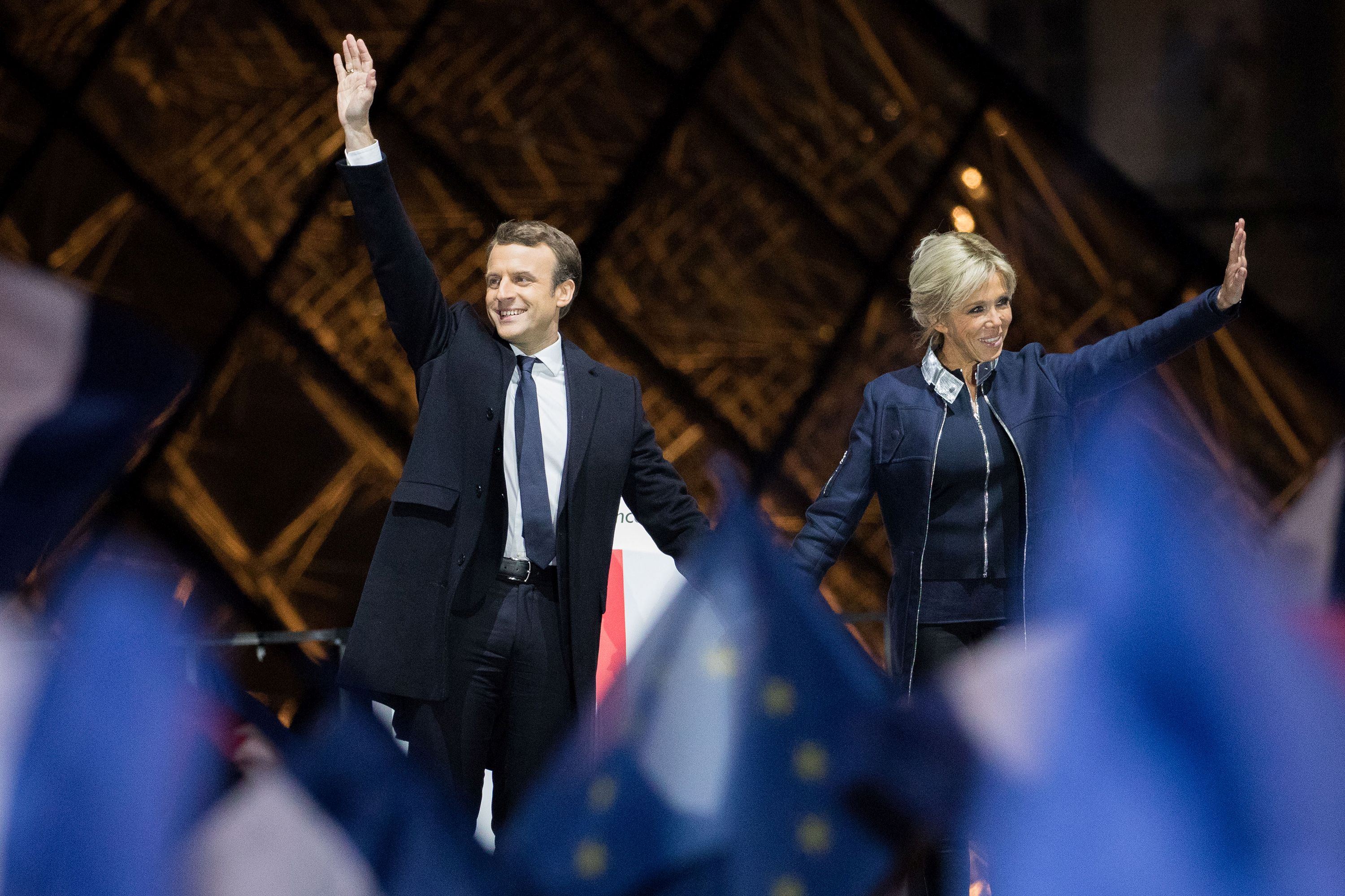 RISE: France elects centrist; Trump pushes Senate; 10 shot at memorial