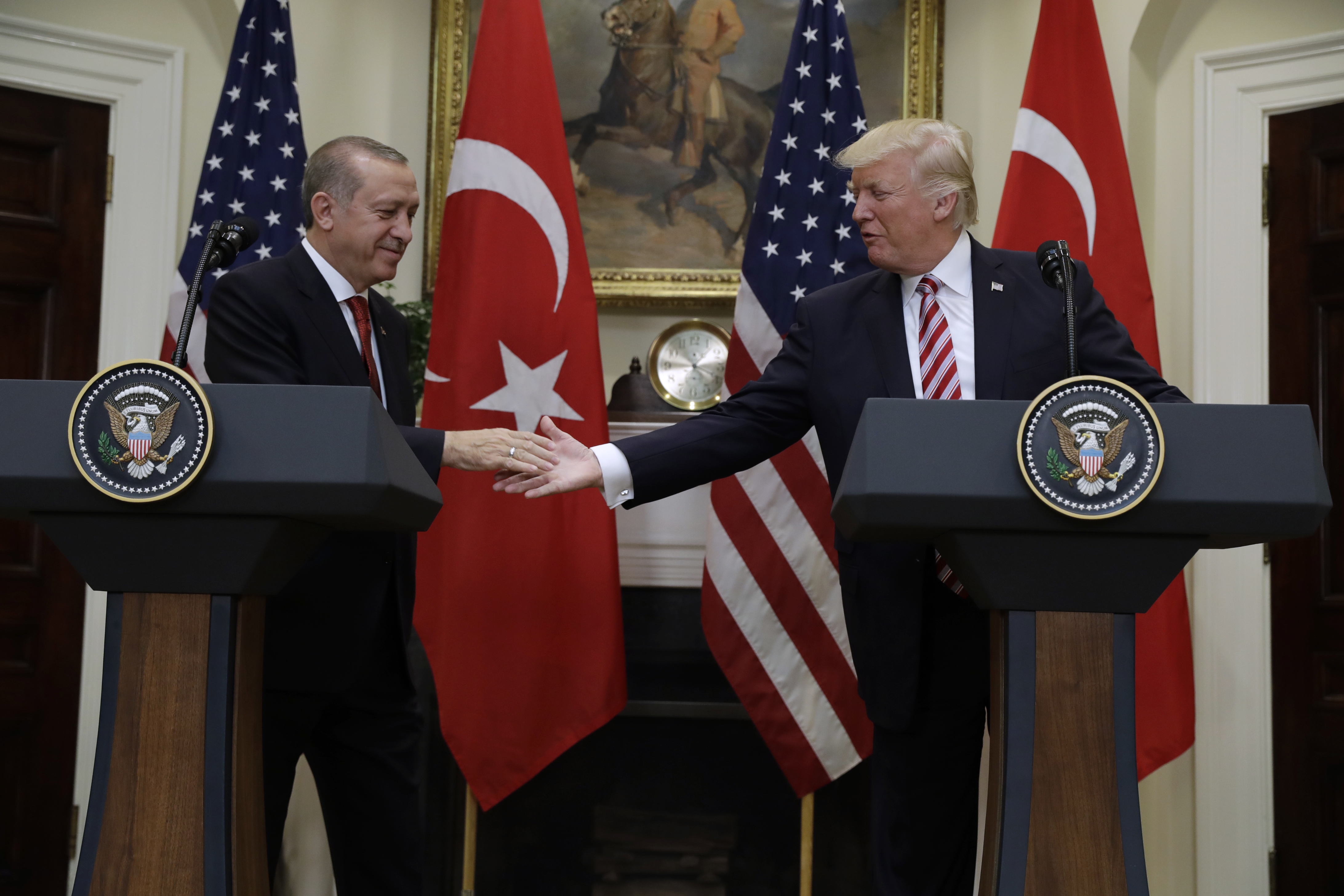 Trump, Turkish leader hail ties despite US arming of Kurds