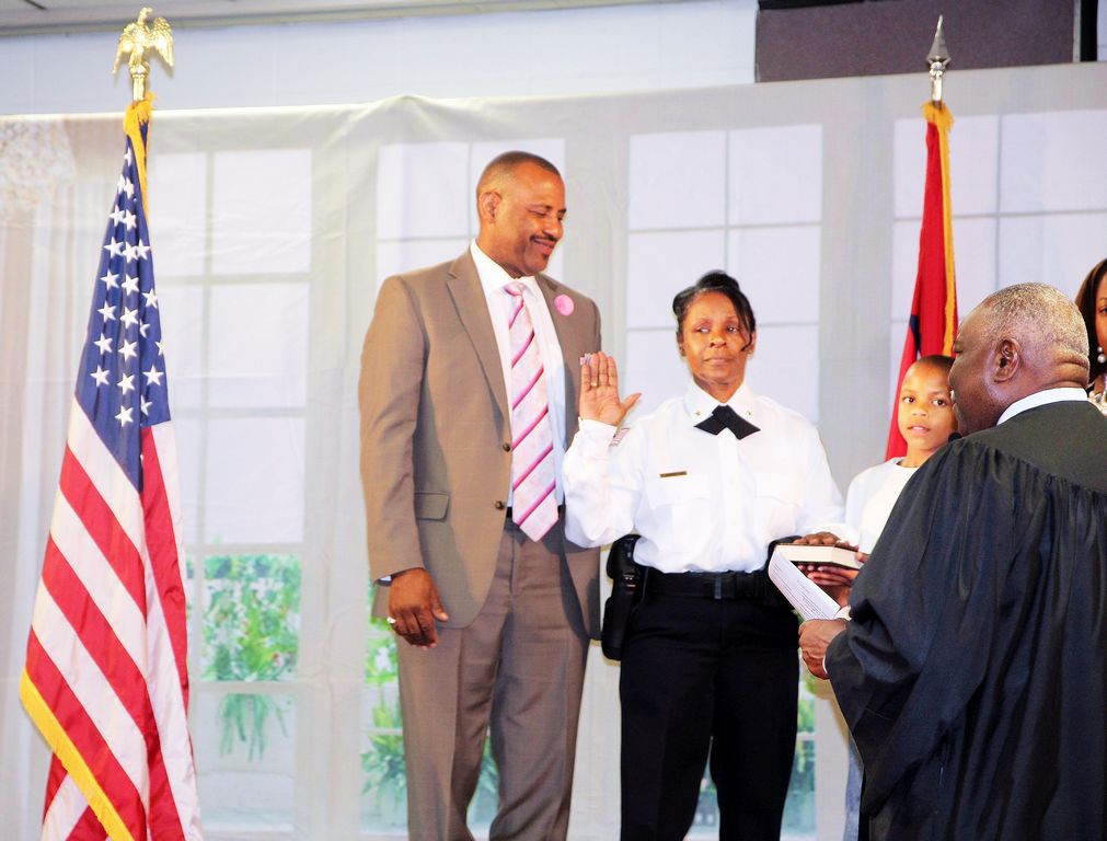 MOVING UP RANKS: PBPD promotes 10 at ceremony