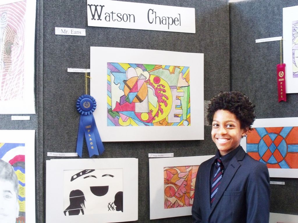 YOUNG AT ART: Students win awards at local art show