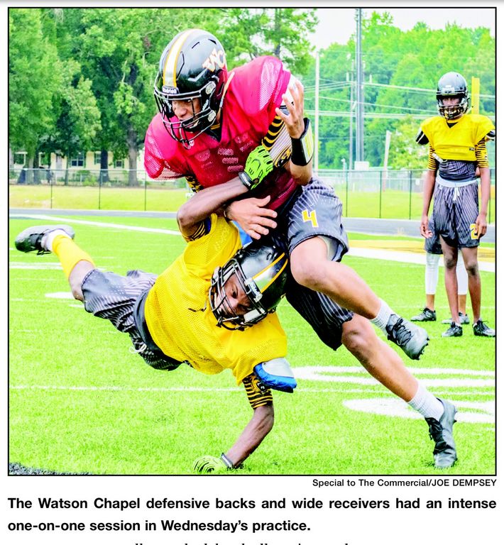 Watson Chapel Wildcats bare claws at practice