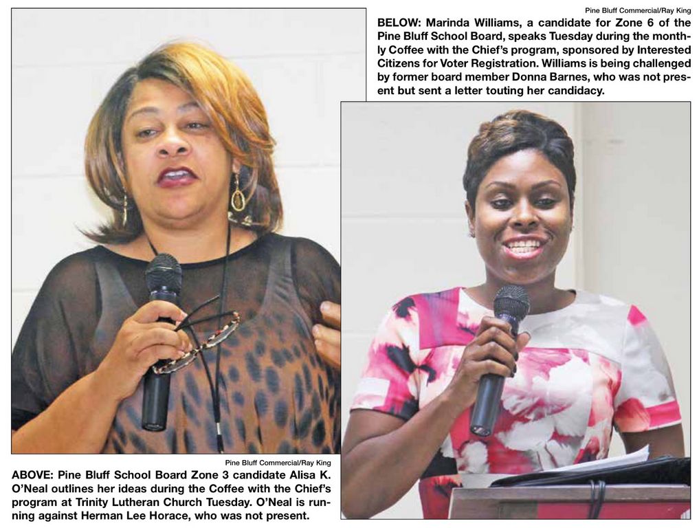 School board candidates speak at Coffee with Chiefs