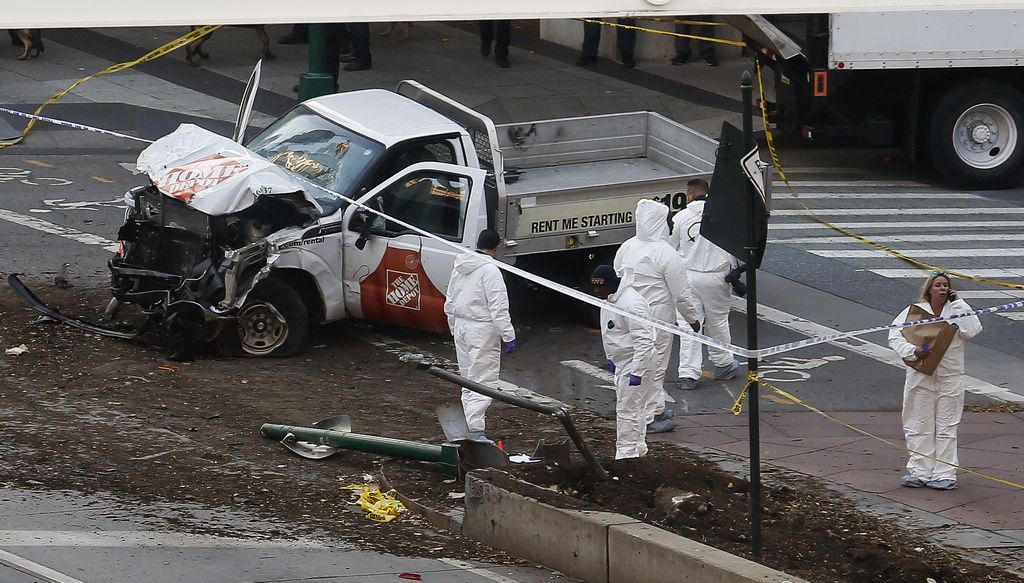 AN ACT OF TERROR: Truck driver kills 8 on NYC bike path