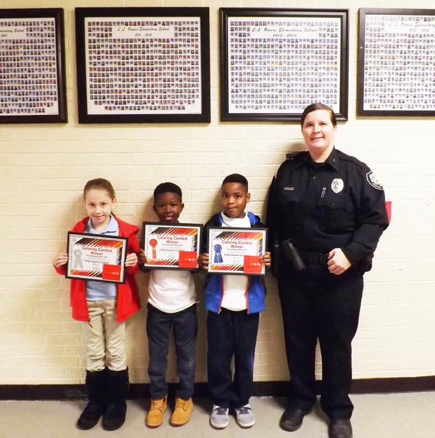 Coloring contest winners
