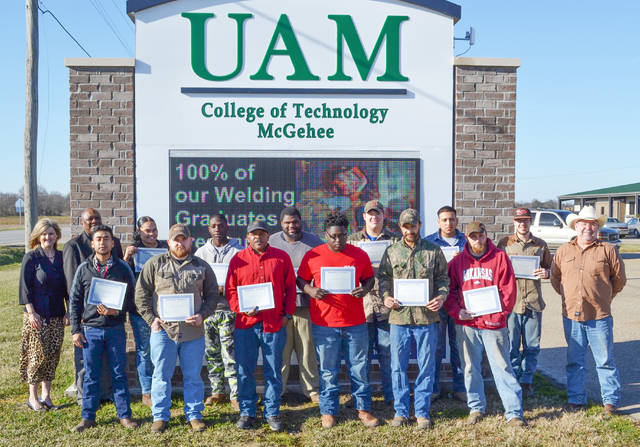 McGehee welding students receive certification