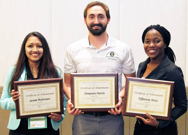 3 UAPB grad students win awards at 1890 research conference