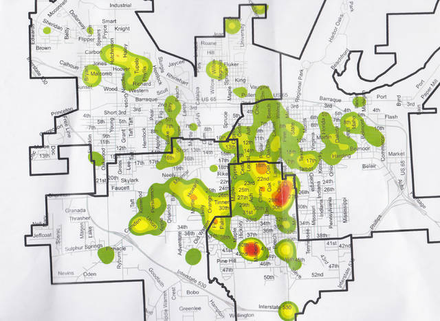 New PBPD crime map pinpoints hot spots in city