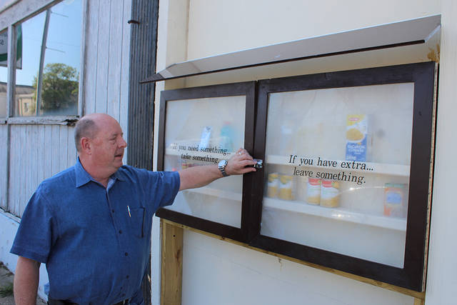 Business owner opens food pantry at West Barraque Street, asks people to donate
