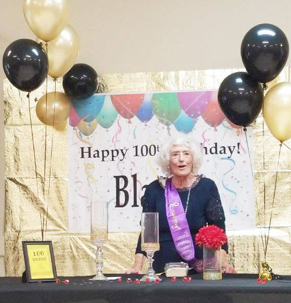 Blanche Hurless observes 100th birthday