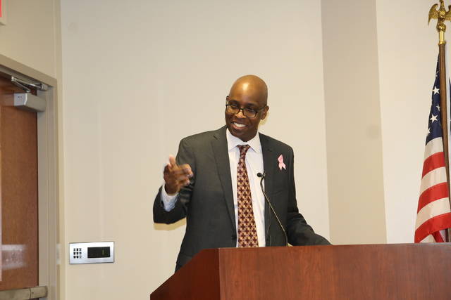Brown offers thanks, touts new programs at Coffee with Chiefs