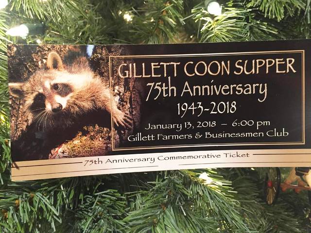 Gillett Farmers Club to present 75th annual Coon Supper