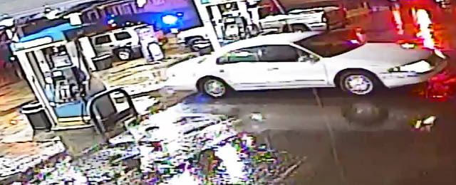 Police seek information on white sedan in hit and run