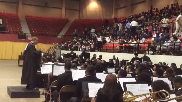 UAPB musicians perform during the graduation ceremony Saturday, May 13.