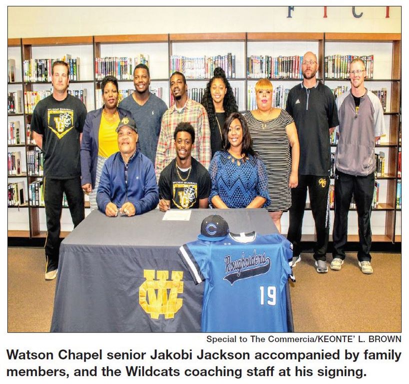 Watson Chapel senior Jakobi Jackson signs with Crowder