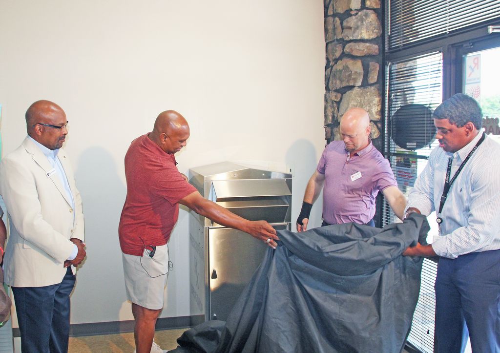 PB pharmacy unveils new prescription drug collection box