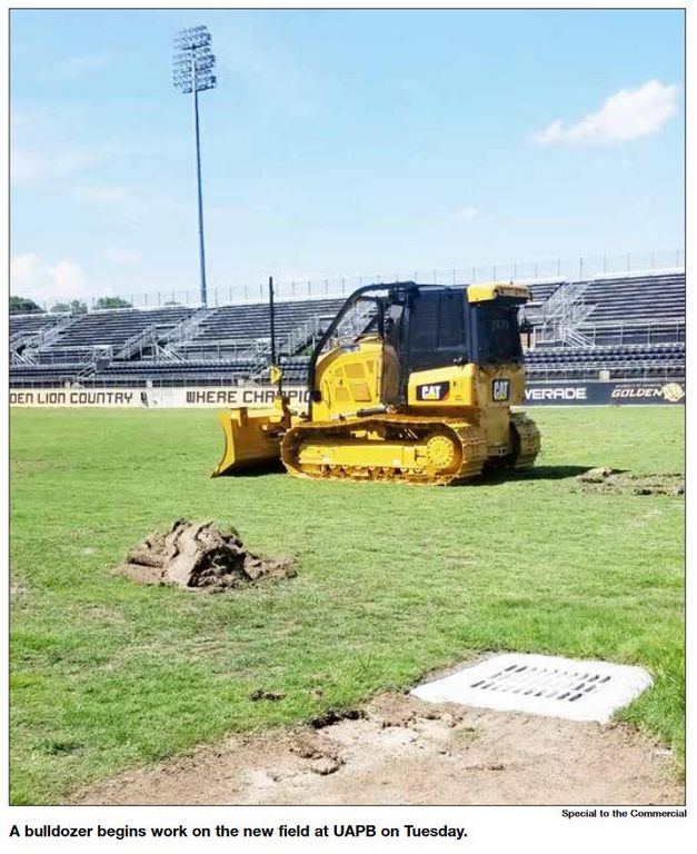 Construction begins on new UAPB football field