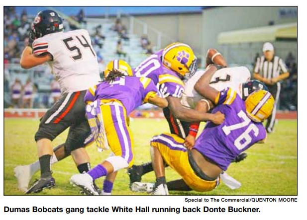 Dumas outlasts White Hall 34-21 in season opener