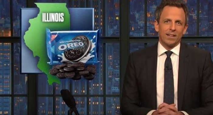 Cheeky football team’s ‘Oreo run’ is butt of late night host’s jokes