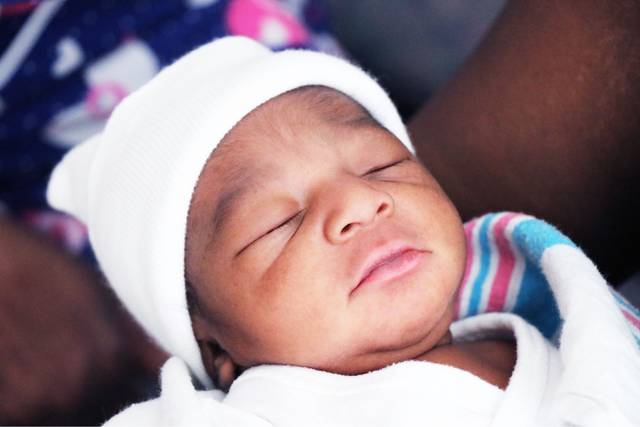 First baby of year comes a day late in PB