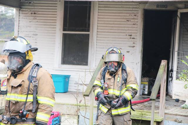 PB firefighter taken for medical care after blaze