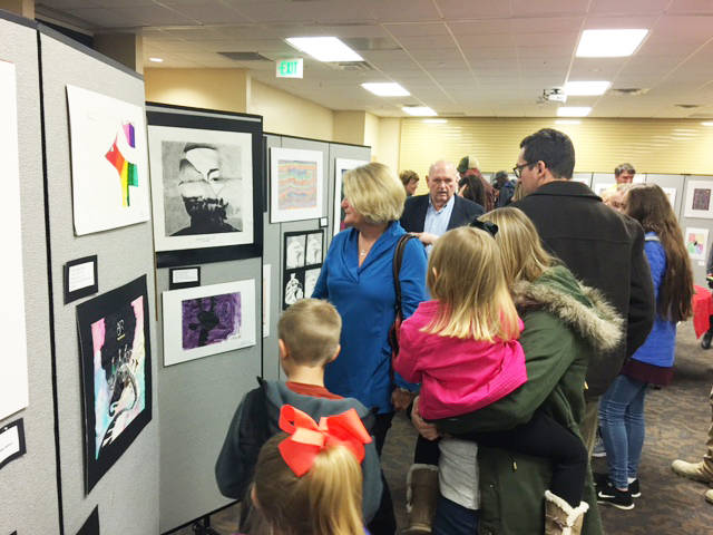 White Hall School District exhibits art