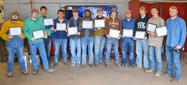 Crossett/Hamburg students receive welding certification at UAM-Crossett