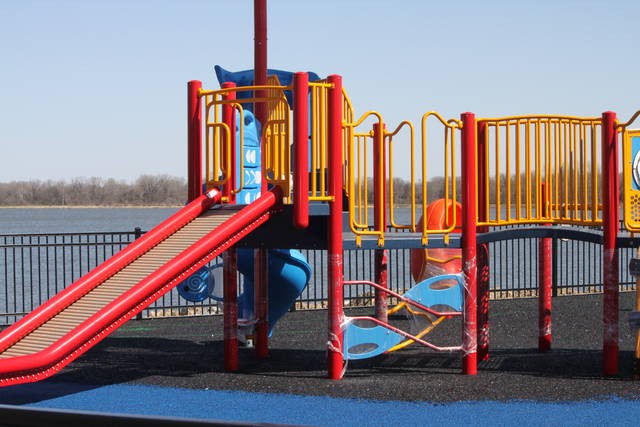 Saracen Lake playground almost complete