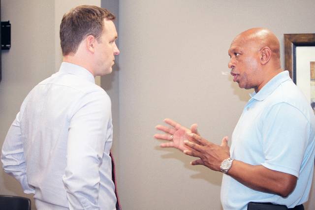 Democratic candidate for governor visits PB