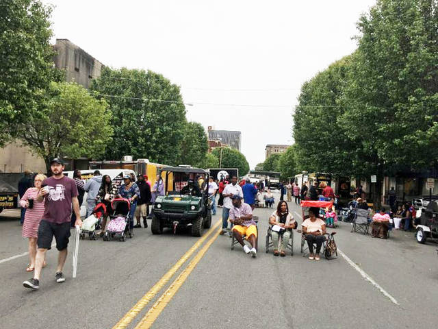Downtown block party draws crowd