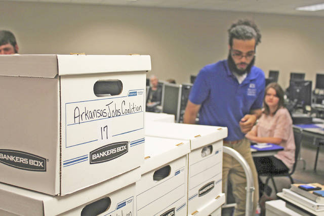 Ballot initiative signatures turned in