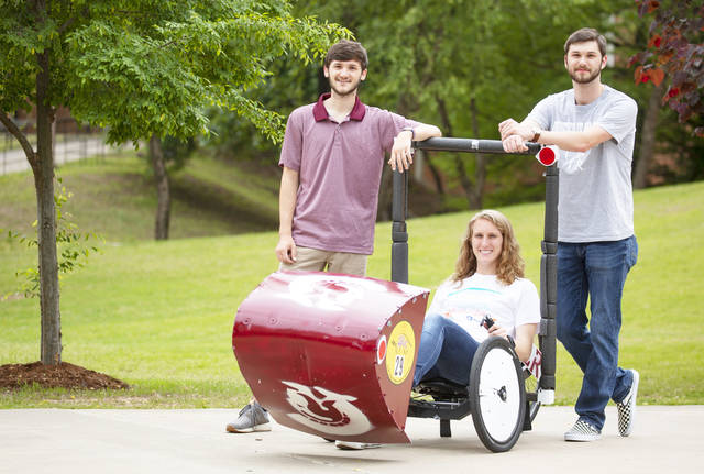 PB engineering student on human powered vehicle team