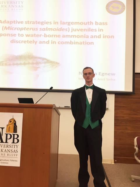 UAPB grad student says research could improve production of largemouth bass