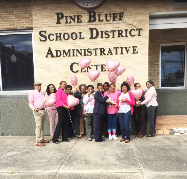 Breast Cancer Awareness at Pine Bluff Schools