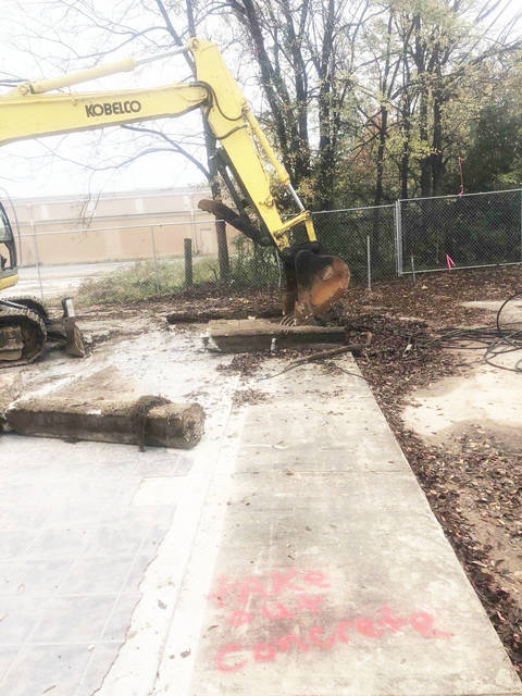 Library construction underway