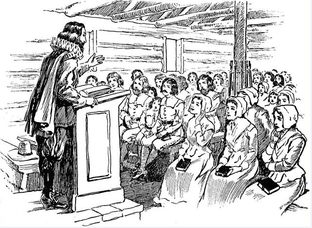 D.A.R. hears about early American church music