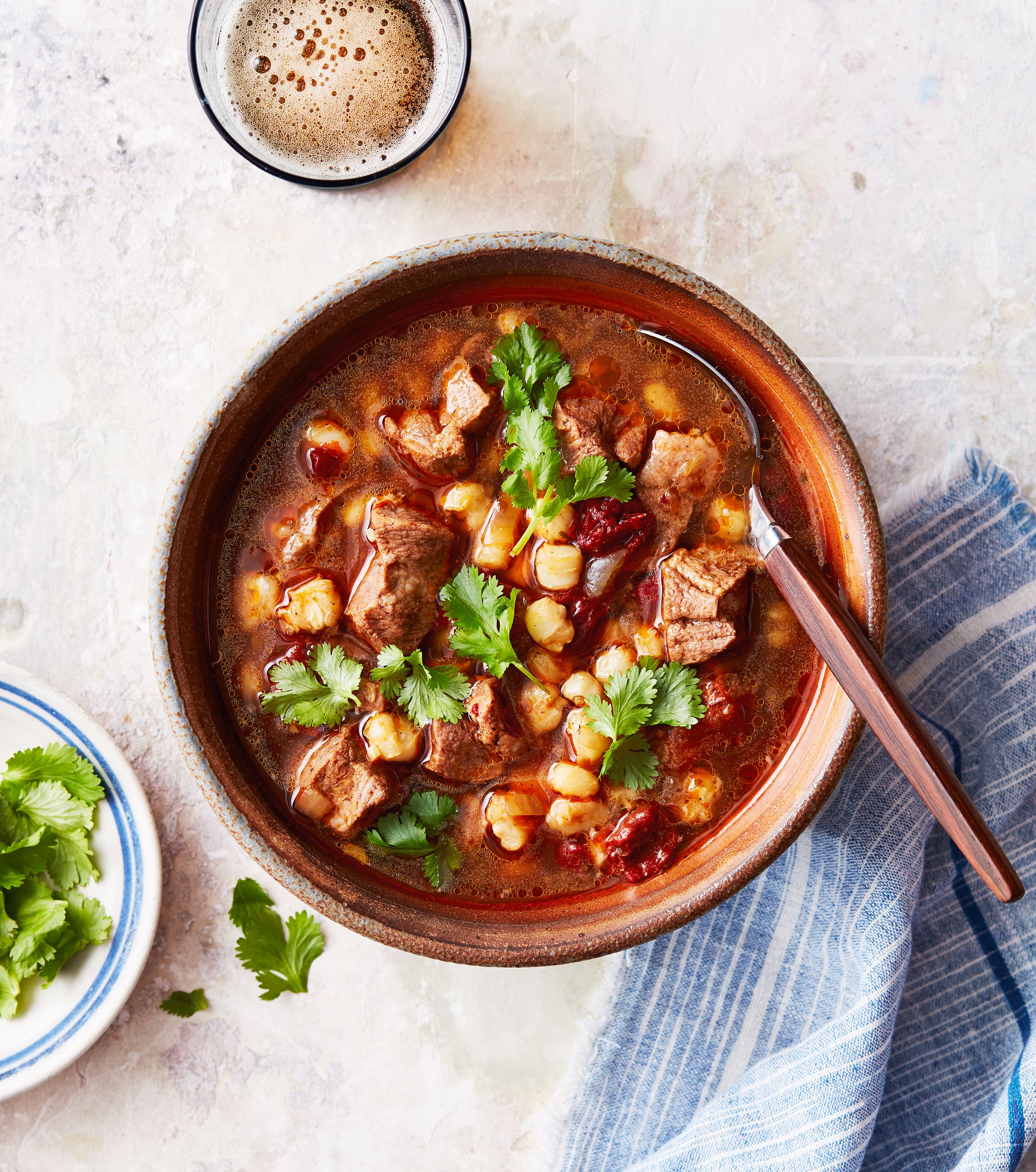 Use your Instant Pot to make this pork pozole in about an hour