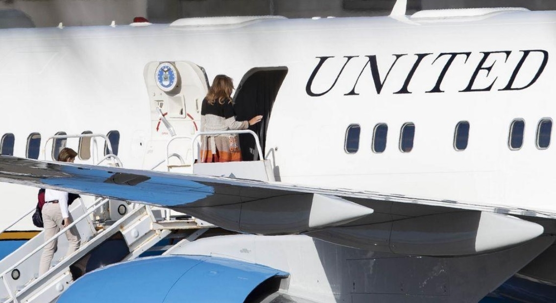 Melania Trump leaves Mar-a-Lago, heads back to White House