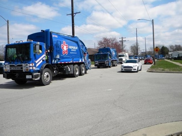 Trash truck funeral procession honors longtime Illinois garbageman