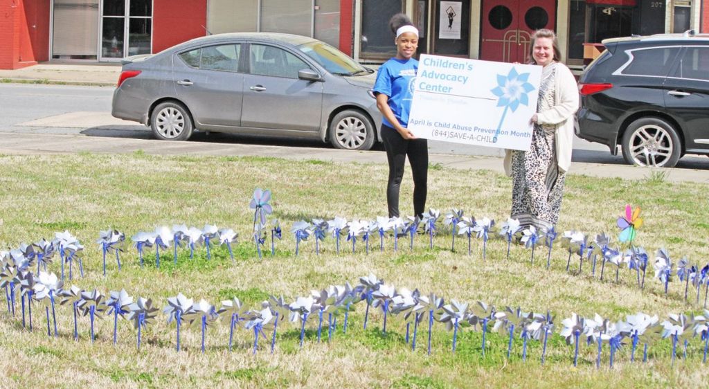 Children’s Advocacy Center plants pinwheel garden