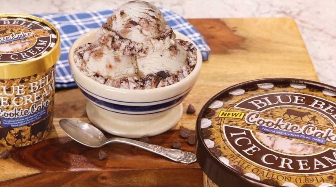 Blue Bell’s newest flavor is stuffed with pieces of cookie cake