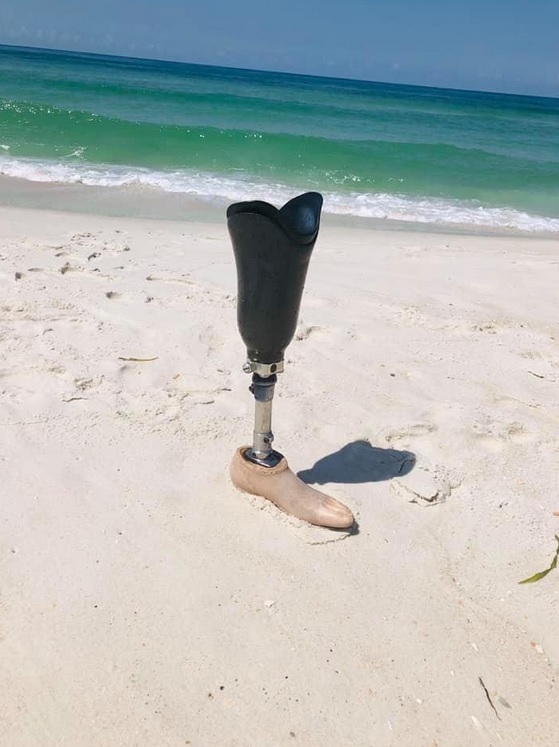 Prosthetic leg found in Gulf of Mexico, reunited with owner