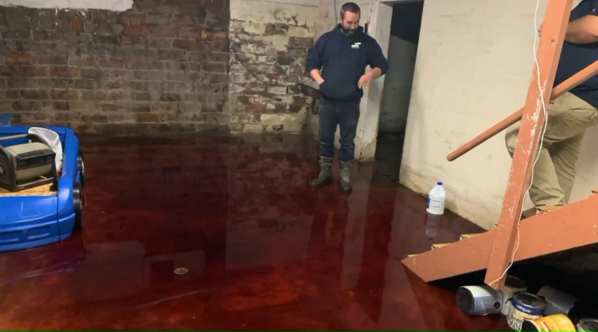 Basement of Iowa family’s home flooded with animal blood, remains