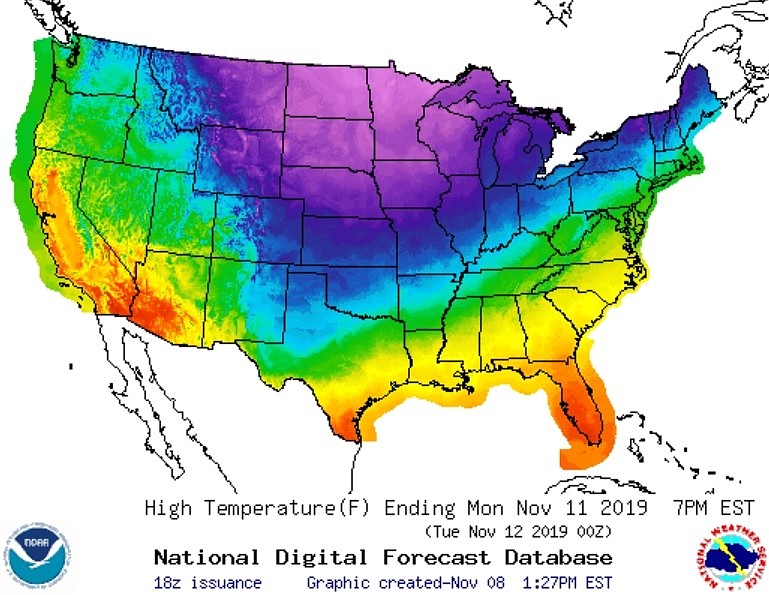 Upcoming Arctic blast expected to break temperature records nationwide ...
